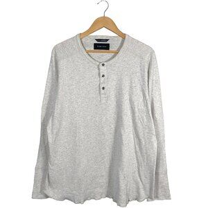 Wings + Horns Classic Long Sleeve Henley Shirt Size XL